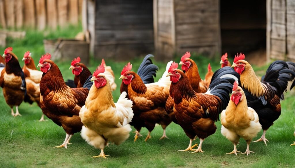 Pecking order in chickens