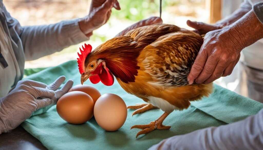 egg bound chicken treatment